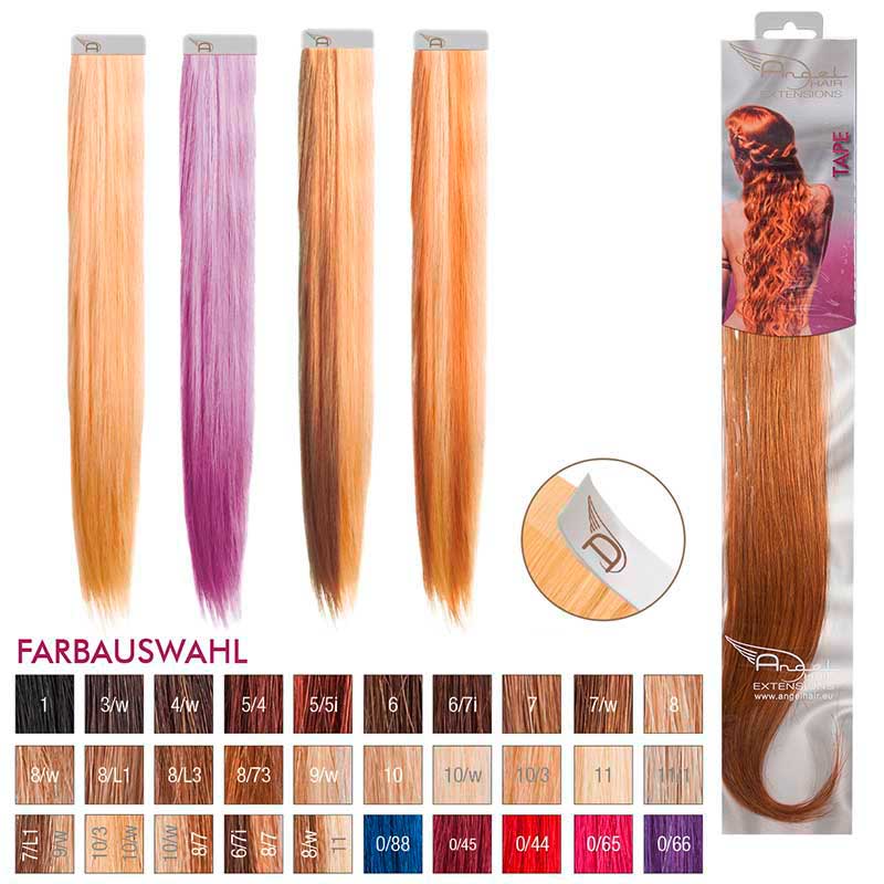 Angel Hair Tape Extension 8/73 Hellblond braun-gold (4 Stück)