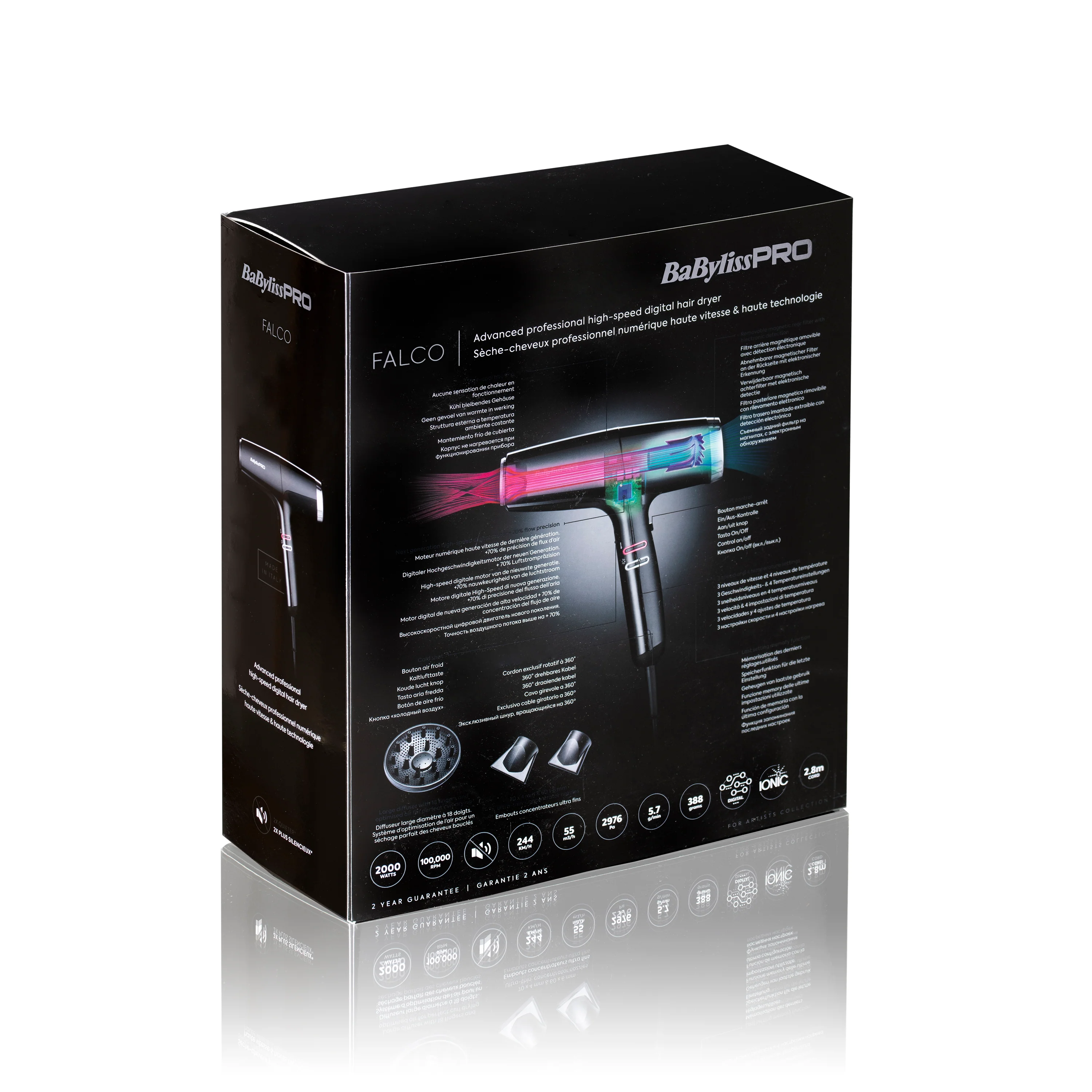 Babyliss Highspeed Haartrockner Falco sw/sil - Image 11