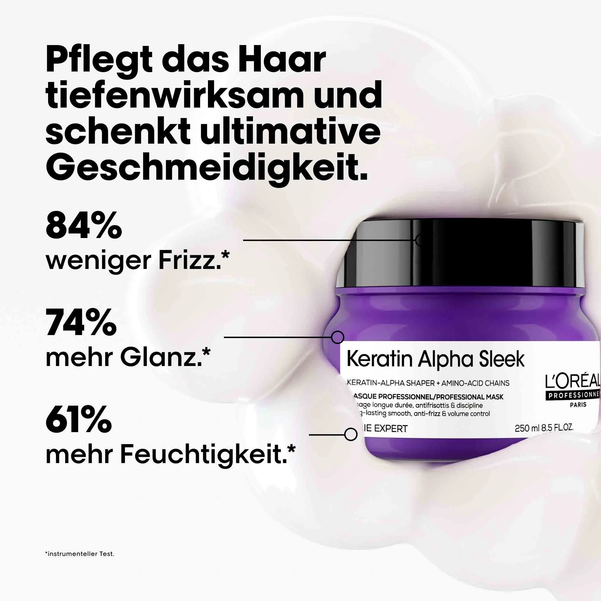 L'Oréal Professionnel Série Expert Keratin Alpha Sleek Maske (250 ml) - Image 7