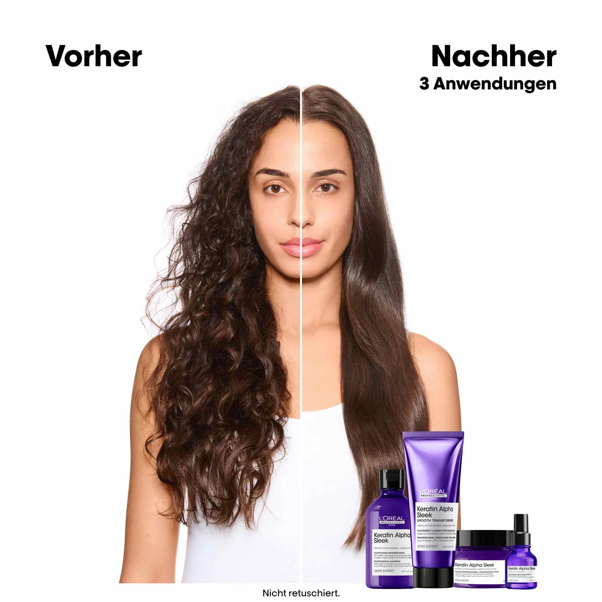 L'Oréal Professionnel Série Expert Keratin Alpha Sleek Mirror Sleek Serum (50 ml) - Image 2