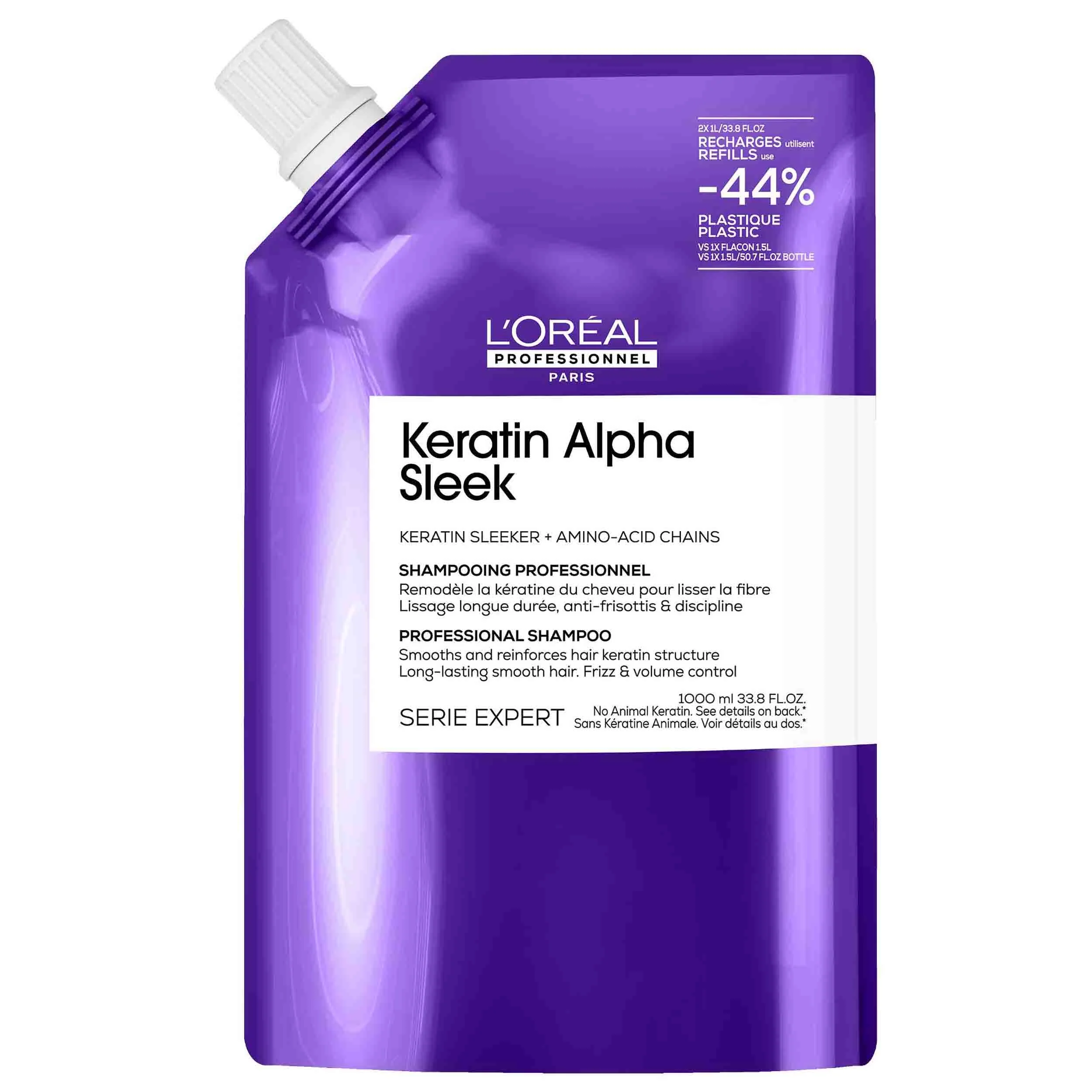L'Oréal Professionnel Série Expert Keratin Alpha Sleek Shampoo Refill (1000 ml)