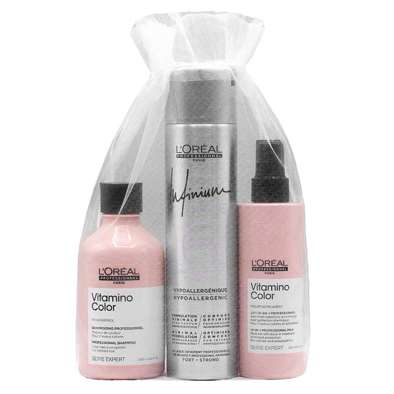 L'Oréal Professionnel Série Expert Pflege Set + Infinium Haarspray