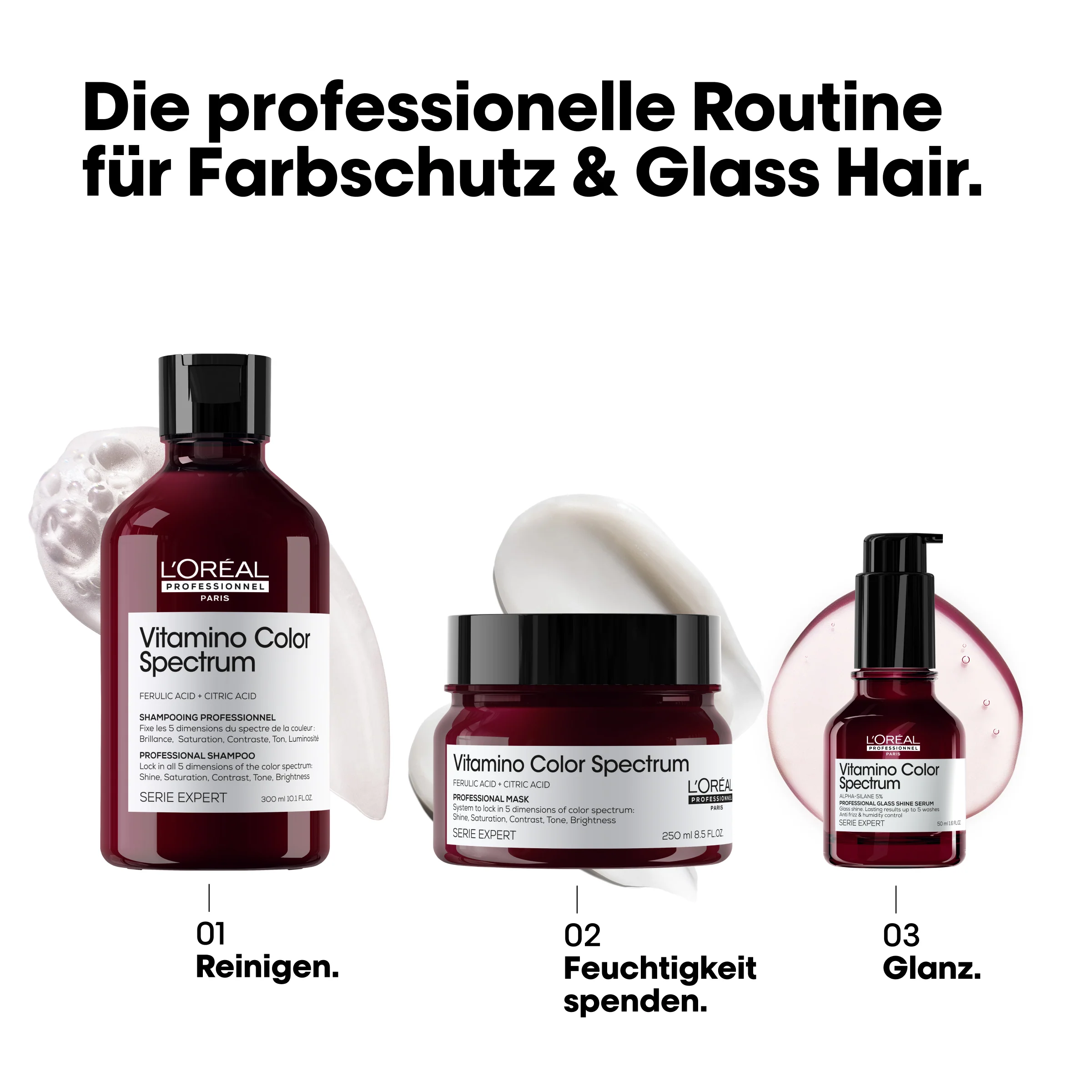 L'Oréal Professionnel Série Expert Vitamino Color Spectrum Shampoo (300 ml) - Image 8