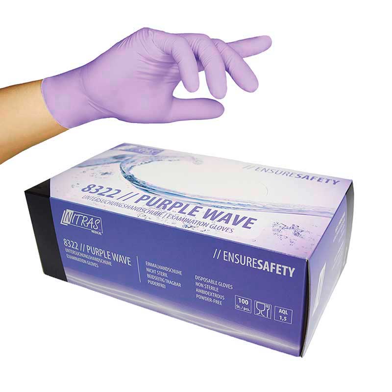 Mex pro Hair Nitras Nitril Purple Wave puderfrei Größe M (100 Stück)