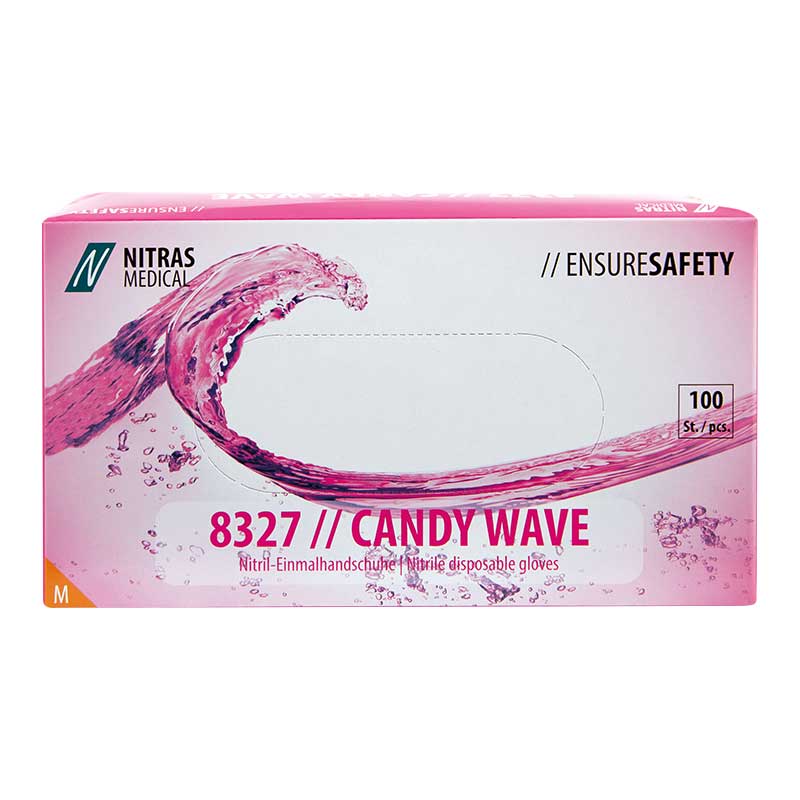 NITRAS Nitril Candy Wave puderfrei Gr M