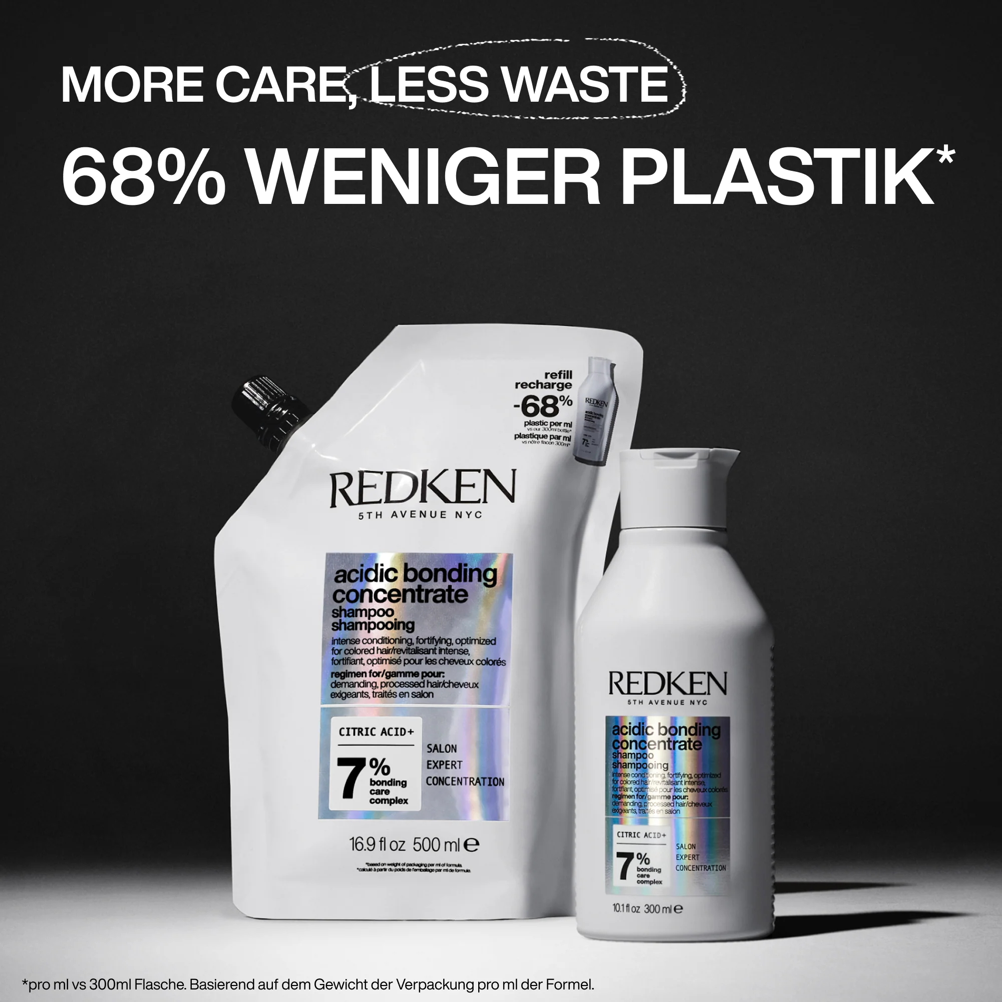 Redken Acidic Bonding Concentrate Shampoo Refill Pouch 500ml - Image 3