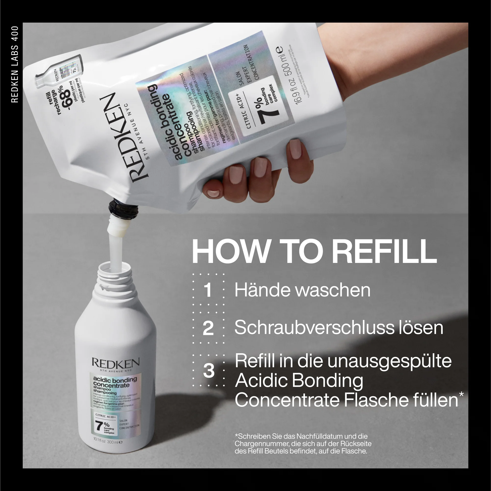 Redken Acidic Bonding Concentrate Shampoo Refill Pouch 500ml - Image 4