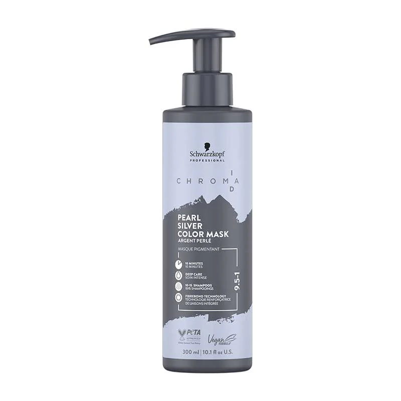 Schwarzkopf Chroma ID Bonding Color Mask 9,5-1 Pearl Silver (300 ml)