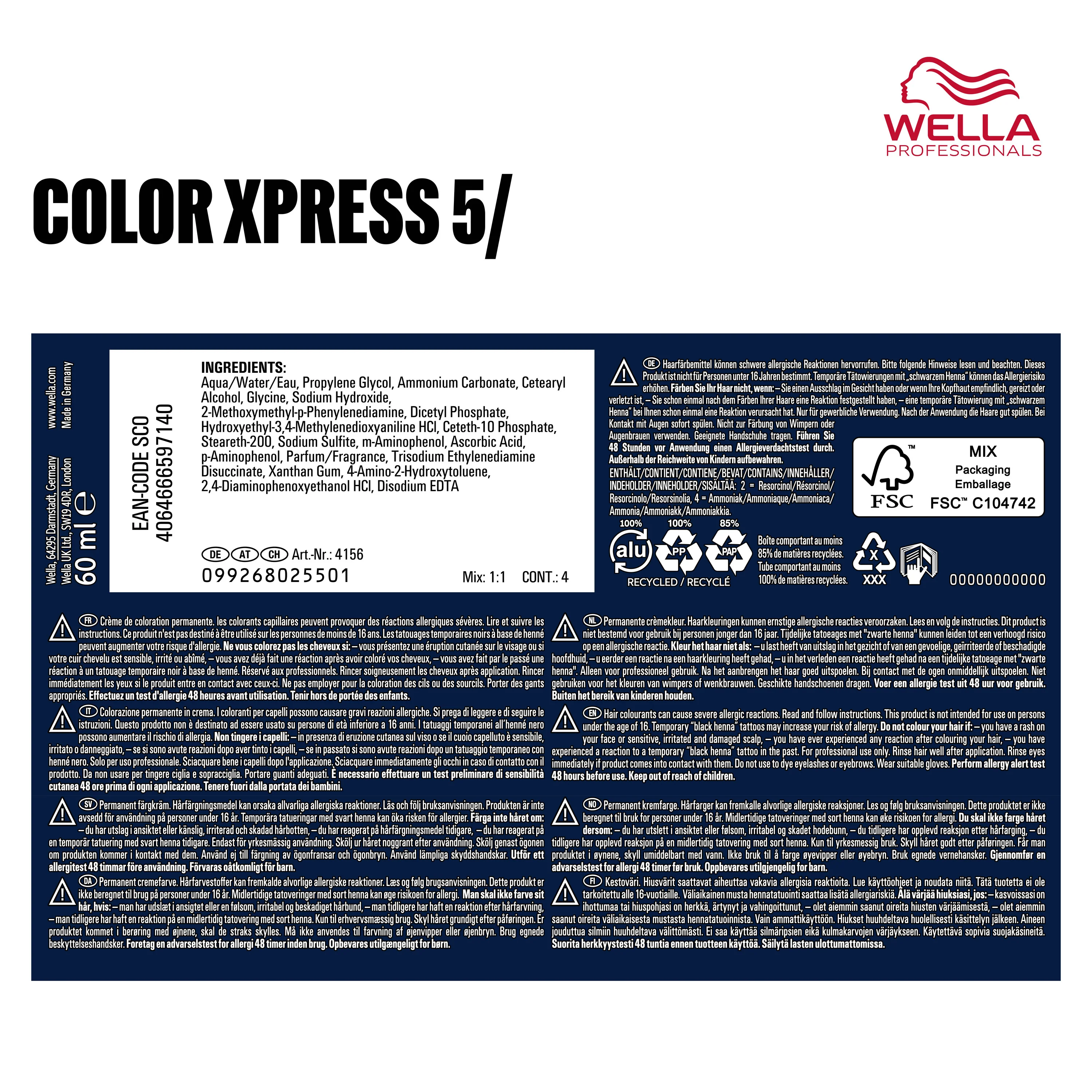 Wella Color Xpress 5/ Hellbraun (60 ml) - Image 2
