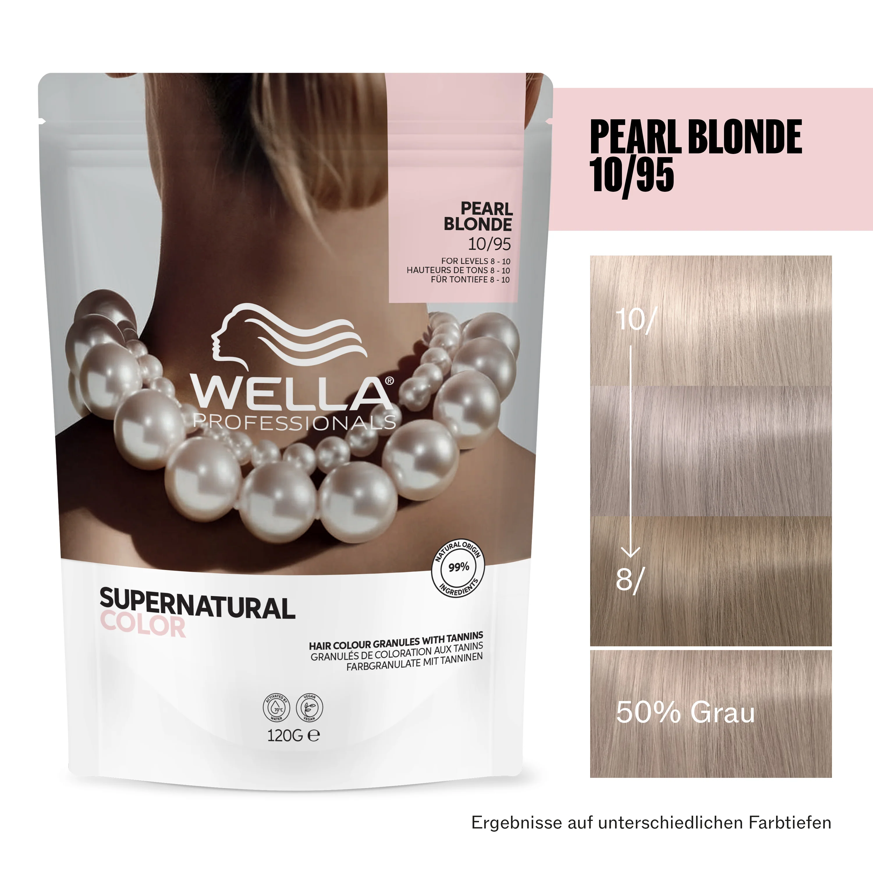 Wella Professional Supernatural Color 10/95 Pearl Blond (120 g) - Image 9