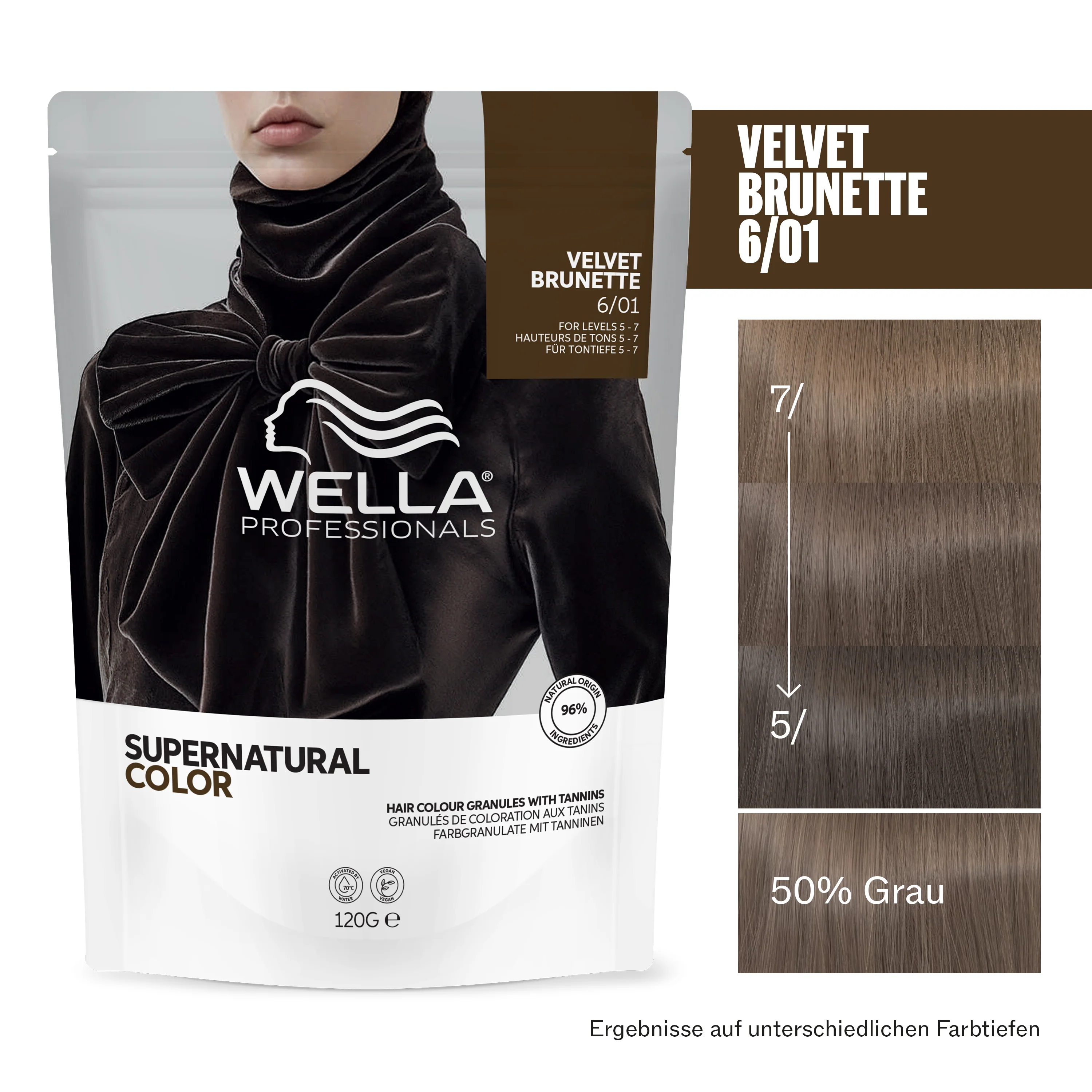 Wella Professional Supernatural Color 6/01 Velvet Brunette (120 g) - Image 9