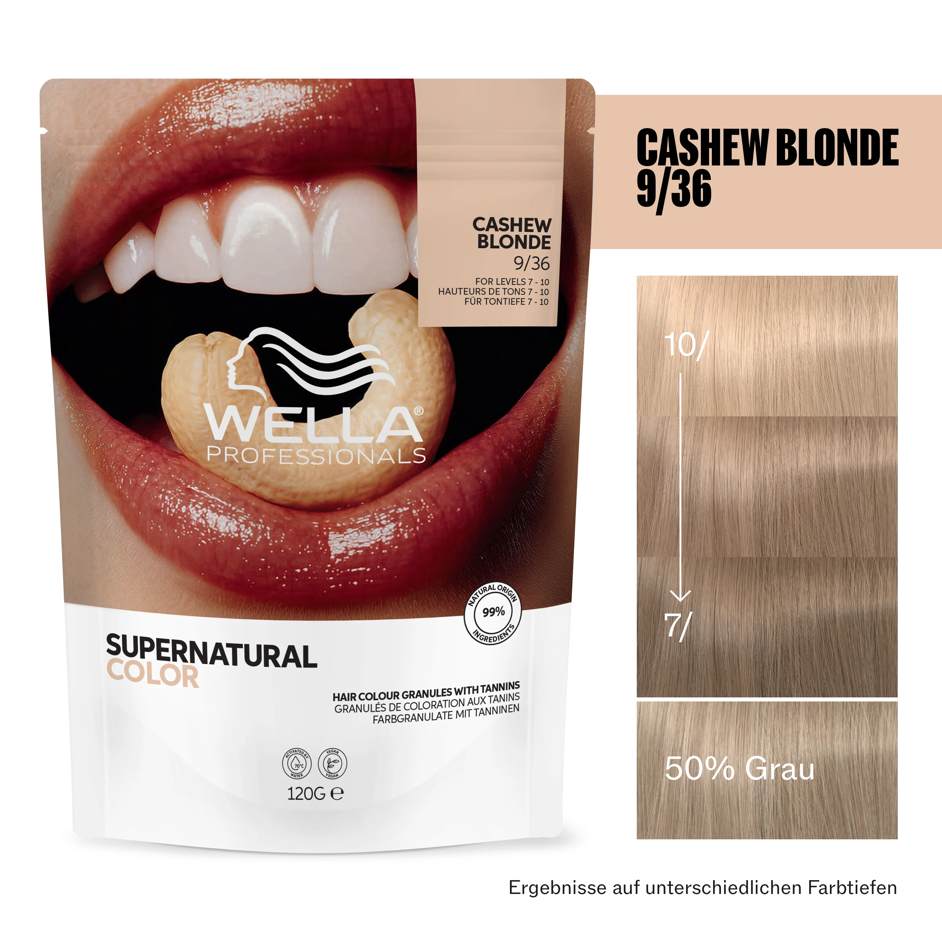Wella Professional Supernatural Color 9/36 Cashew Blonde (120 g) - Image 10